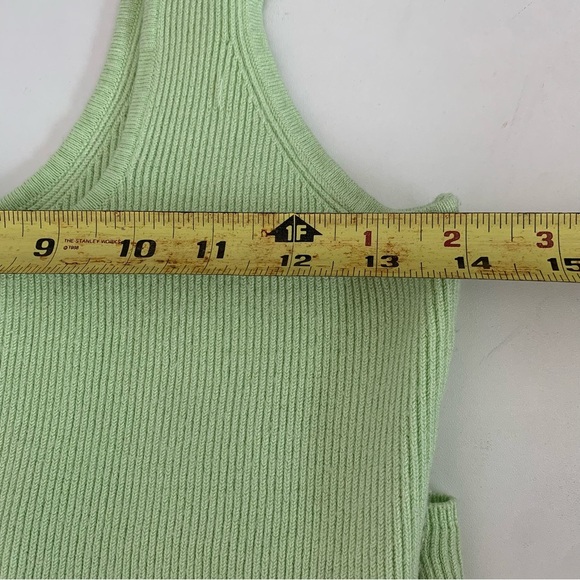 House of Harlow 1960 Green Ribbed Bodycon Maxi Dress Size Medium - Picture 12 of 13